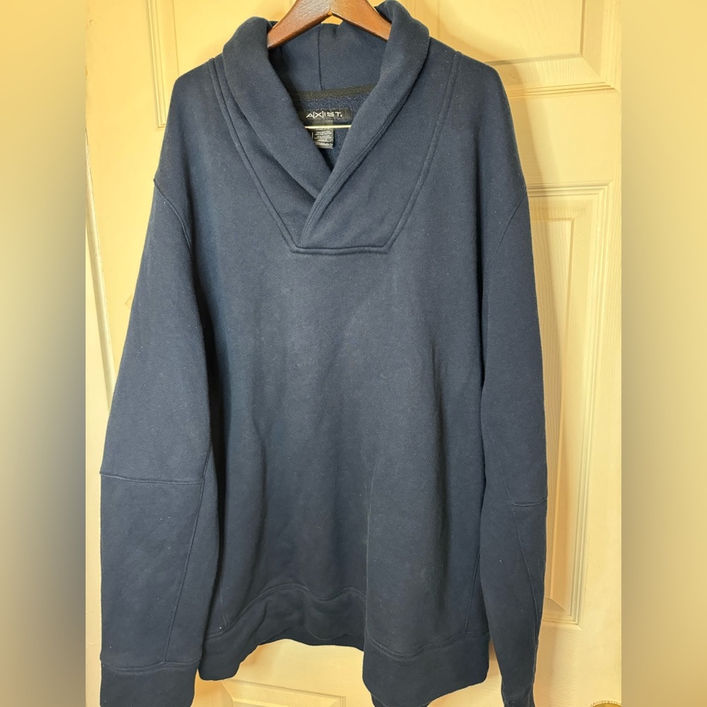 Axist Men’s Blue Pullover Crossover Sweater Sz XL